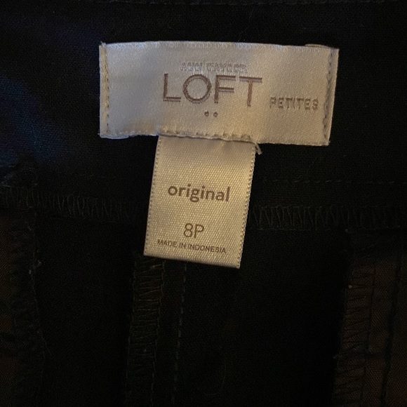 Women’s loft black dress pants 8P - Picture 2 of 4